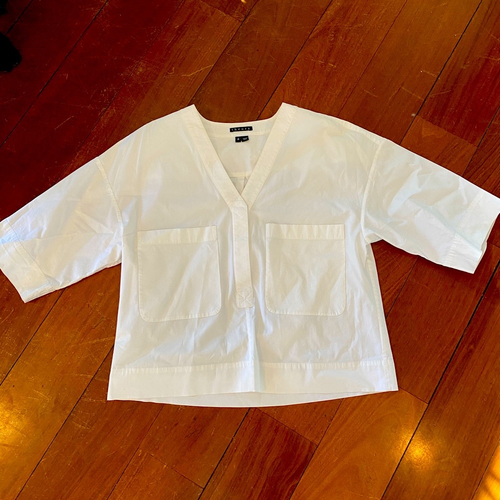 Theory short sleeve blouse